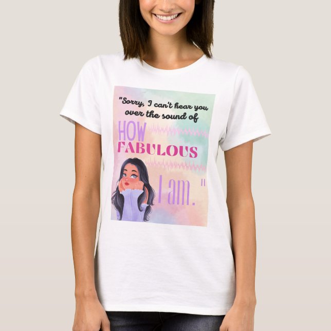 T-shirt DEVIS DE messagerie instantanée FABULEUX (Devant)