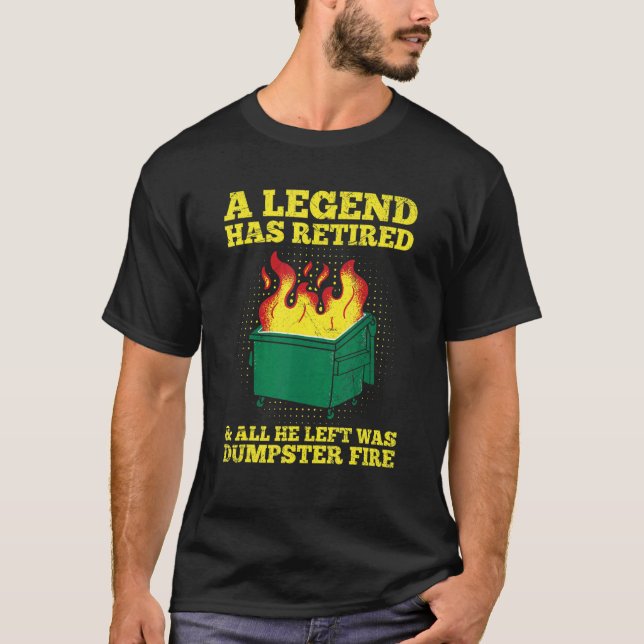 T-shirt Devis de pompier pour votre pompier à la retraite (Devant)