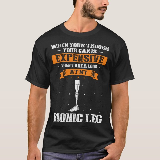 T-shirt Devis de prothèse de jambe pour Falke Membre et Ar (Devant)