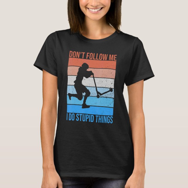 T-shirt Devis De Scooter De Tige Pour Un Pilote De Tête De (Devant)