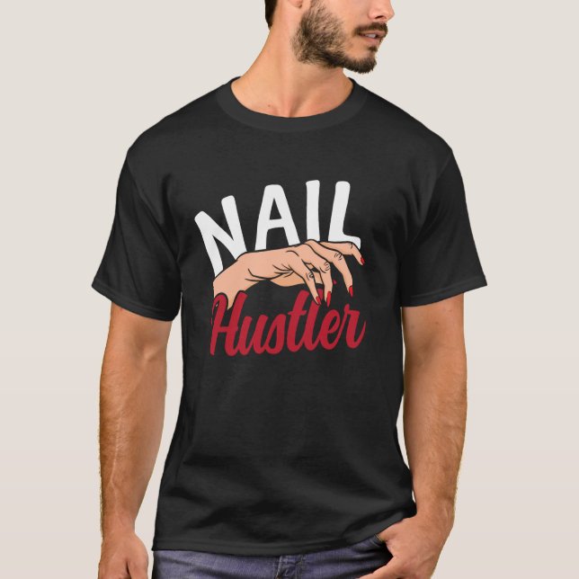 T-shirt Devis de technicien en onglerie Uniforme de travai (Devant)