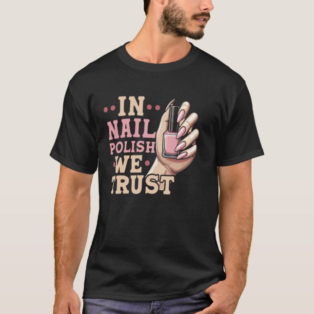 T-shirt Devis de technicien en onglerie Uniforme de travai (Devant)