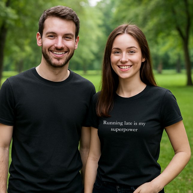 T-shirt devis de tenue esthétique En retard est superpuiss (Créateur téléchargé)
