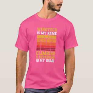 T-shirt Devis De Turbine Vent Pour Un Technicien En Éolien
