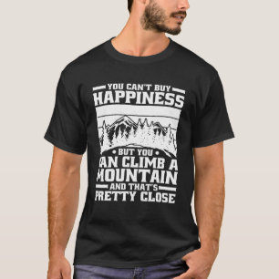 T-shirt Devis d'Escalade de montagne pour grimpeurs et gri