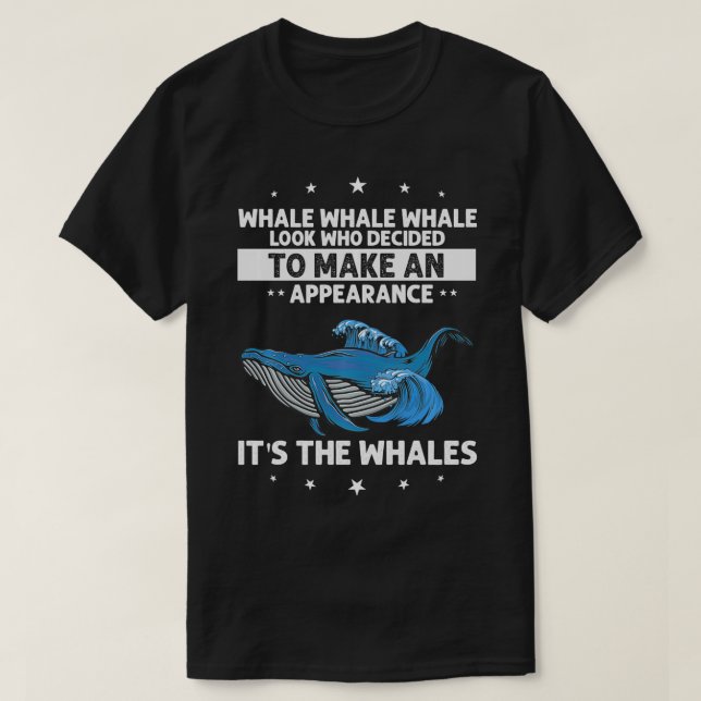 T-shirt Devis d'observation des baleines pour cétacés et b (Design devant)