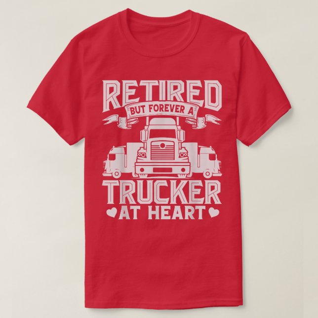 T-shirt Devis du conducteur de camion à la retraite Concep (Design devant)