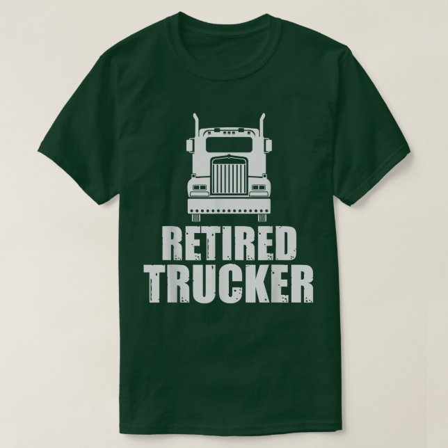 T-shirt Devis du conducteur de camion retraité Conception  (Design devant)