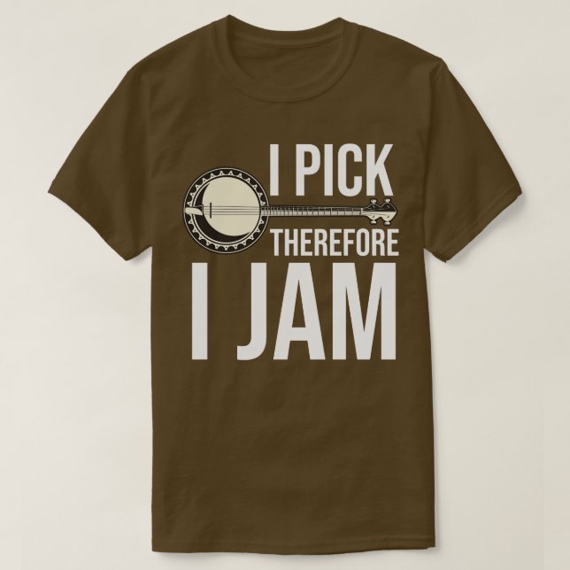 T-shirt Devis du joueur de banjo amusant (Design devant)