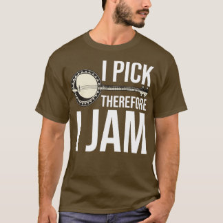 T-shirt Devis du joueur de banjo amusant