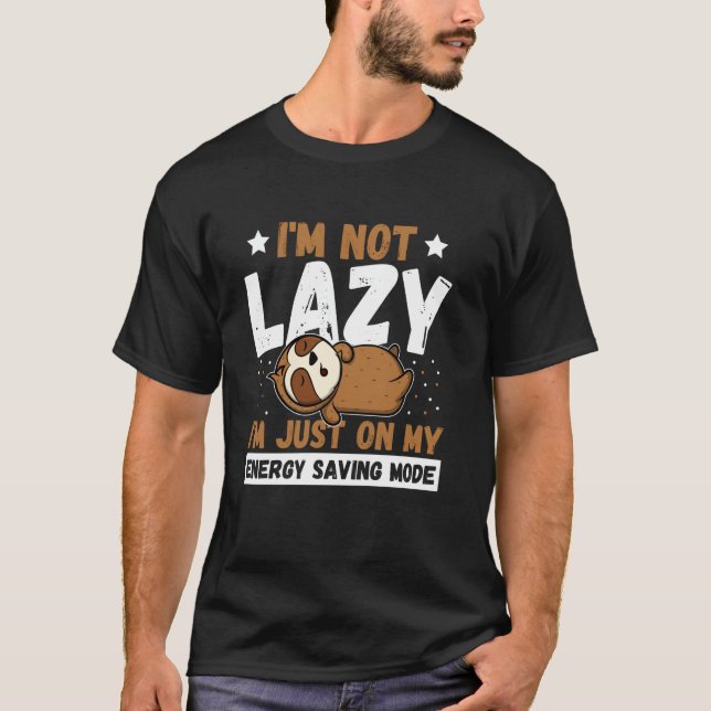 T-shirt Devis du mode d'économie d'énergie du créneau (Devant)