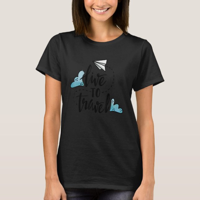 T-shirt Devis en direct pour voyager (Devant)