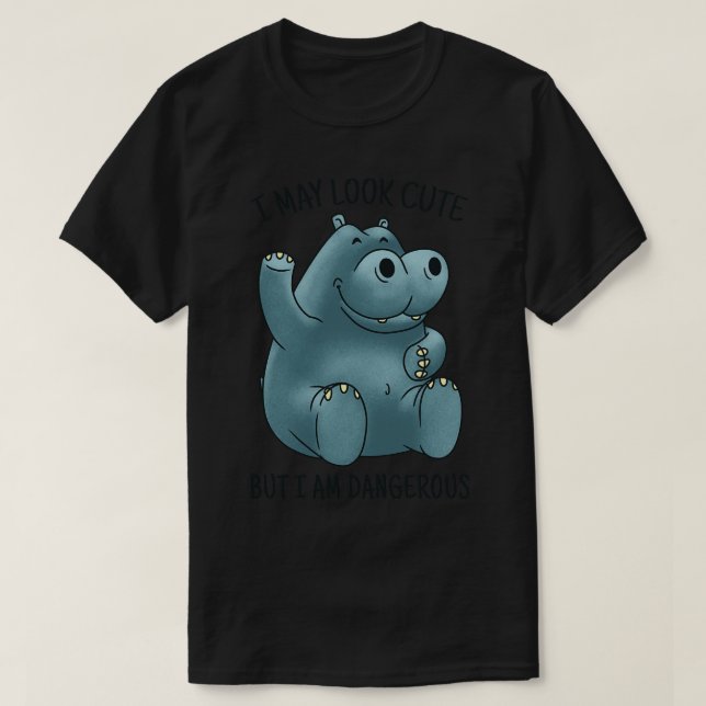 T-SHIRT DEVIS HIPPO CUTE (Design devant)