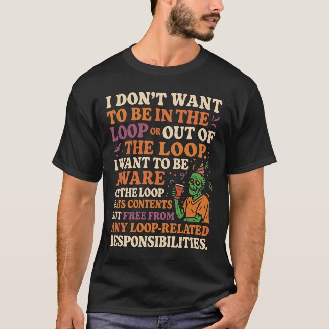 T-shirt Devis Libérer des responsabilités de boucle (Devant)