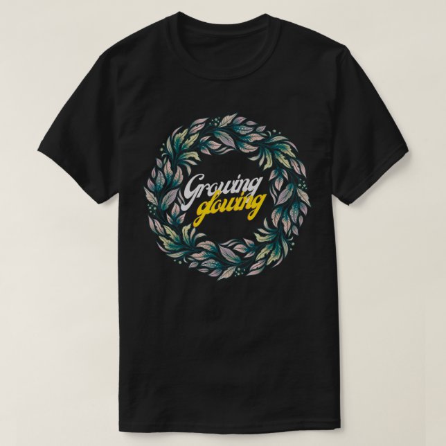 T-shirt Devis positif croissant (Design devant)