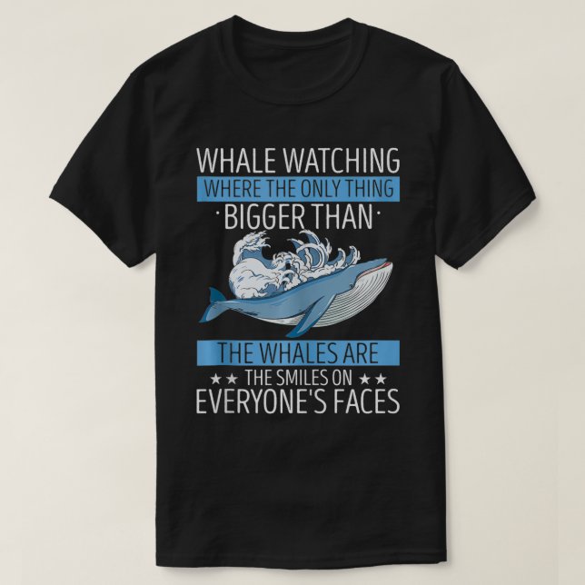 T-shirt Devis pour baleines bleues et baleines de Beulaga  (Design devant)
