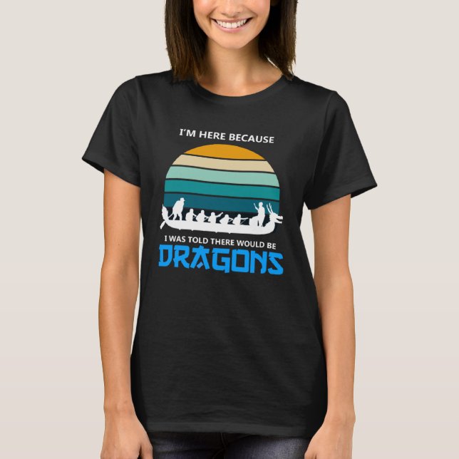 T-shirt Devis pour dragonnier Bateau Dragon et Dragonboat  (Devant)