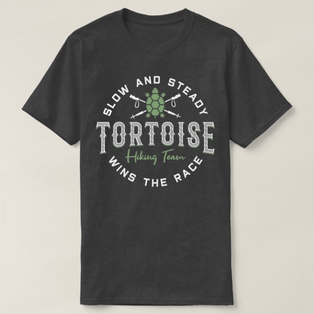 T-shirt Devis Randonnées de l'équipe de tortues (Design devant)