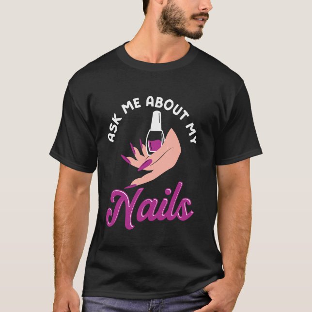 T-shirt Devis Technicien Ongles Tenue de Travail Vernis à  (Devant)