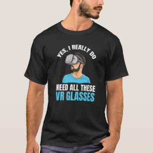 T-shirt Devis Virtual Reality Gamer Pour Un Lecteur Vr