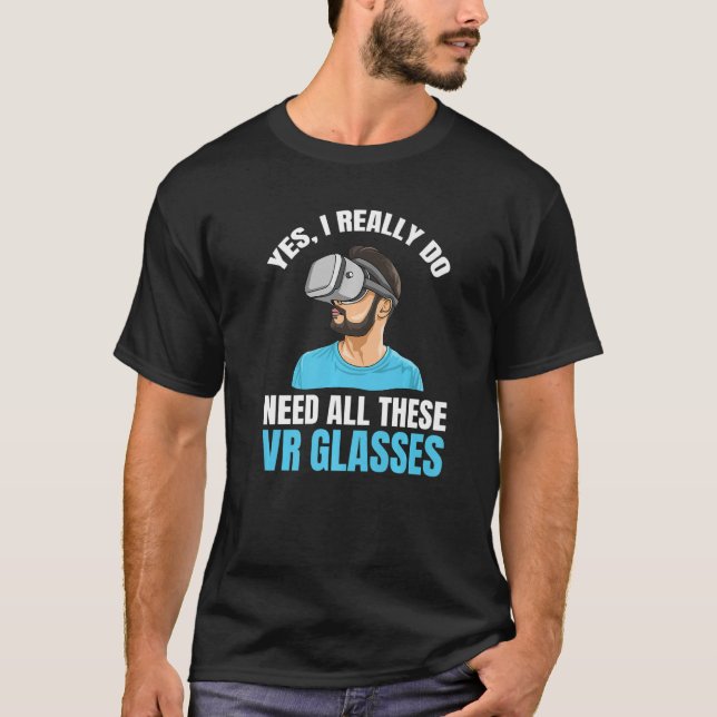 T-shirt Devis Virtual Reality Gamer Pour Un Lecteur Vr (Devant)