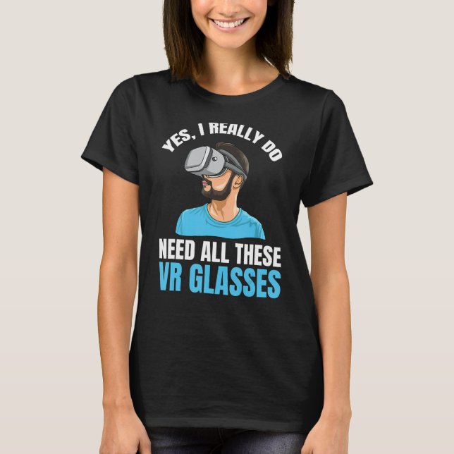 T-shirt Devis Virtual Reality Gamer Pour Un Lecteur Vr 1 (Devant)