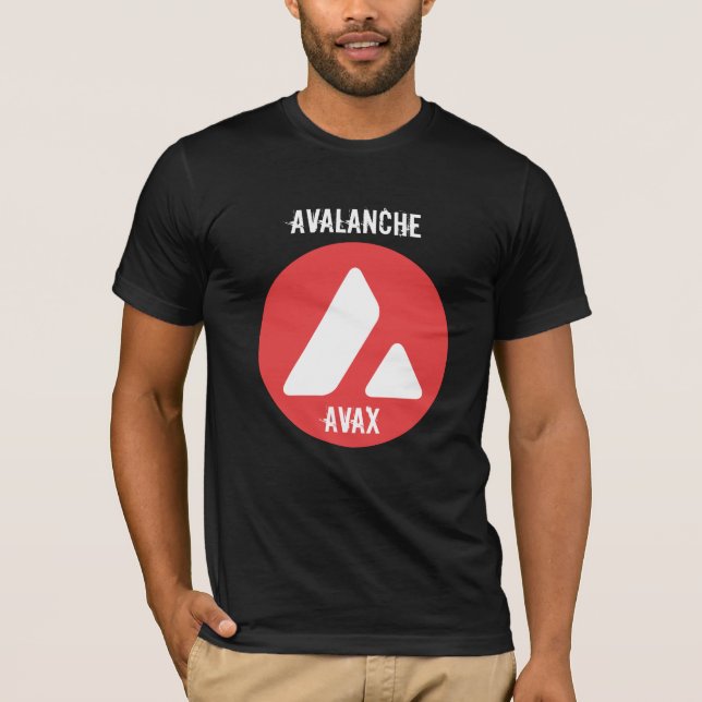 T-SHIRT DEVISE AVALANCHE AVX CRYPTO (Devant)