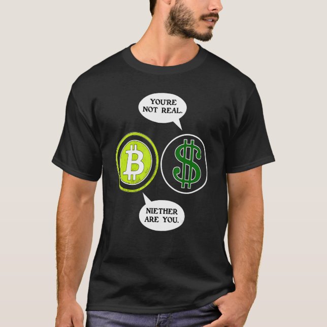 T-shirt Devise De Crypto Et Dollar Ancien Exiséré (Devant)