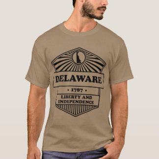 T-shirt Devise de l'Etat du Delaware la liberté graphique 