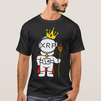 T-shirt Devise en cristal de pièce XRP pour l'astronaute d