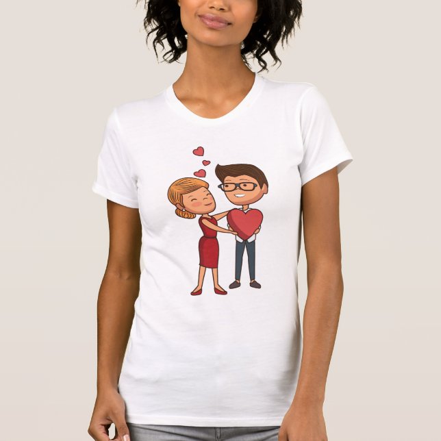 T-shirt "Dévoiler la langue de l'amour : un voyage à trave (Devant)