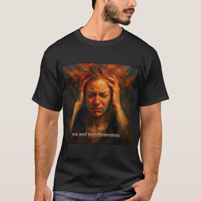 T-shirt Dévoiler l'esprit : Le voyage de la psychanalyse (Devant)