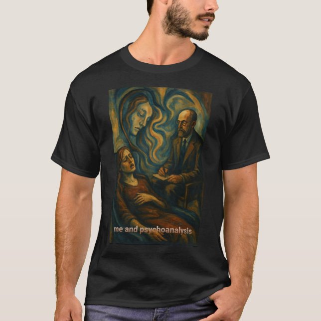 T-shirt Dévoiler l'esprit : Le voyage de la psychanalyse (Devant)