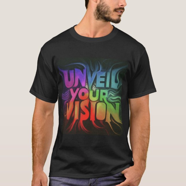 T-shirt Dévoiler votre vision Design homme (Devant)