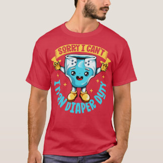 T-shirt Devoirs de couches pour bébés