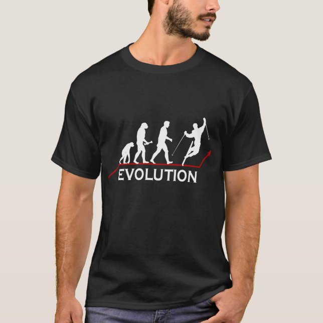 T-shirt d'évolution de ski (Devant)
