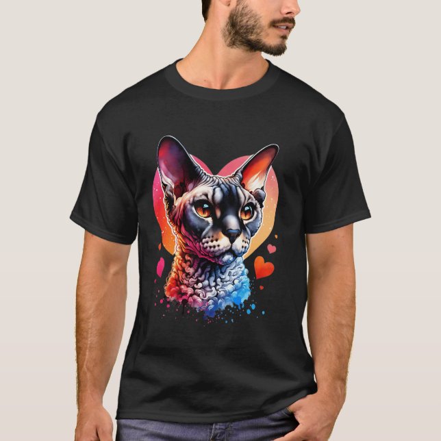 T-shirt Devon Rex Cat Lover Devon Rex (Devant)