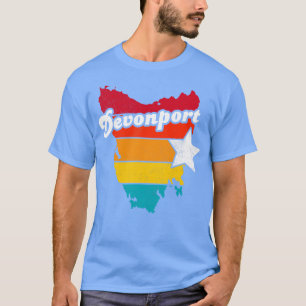 T-shirt Devonport Tasmania Vintage Souvenir déshabillé 2