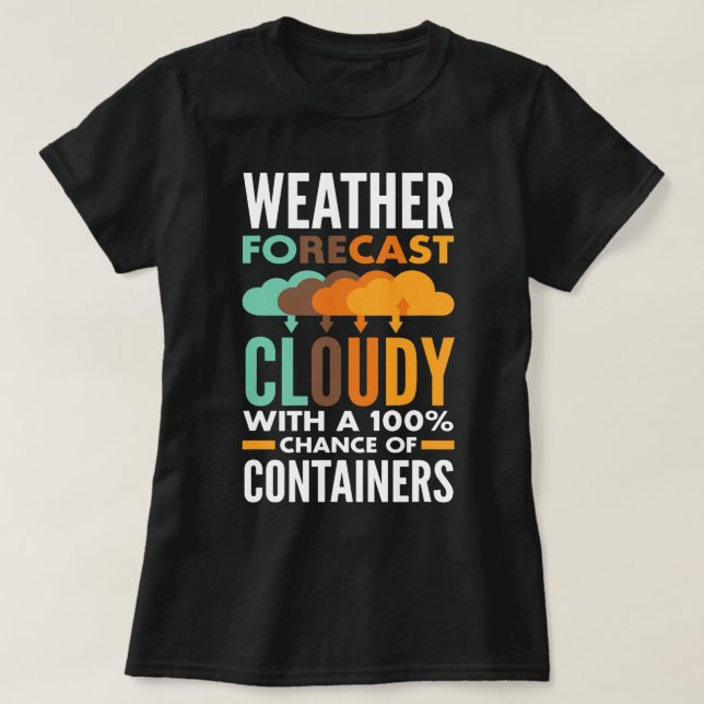T-shirt DevOps Ingénieur Cloud Informatique Météo Prévisio (Design devant)