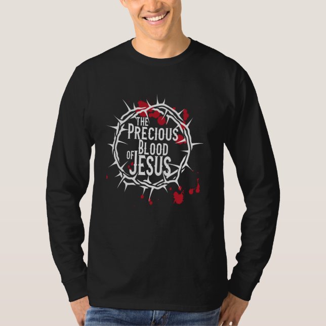 T-shirt Dévotion au sang le plus précieux de Jésus Christ  (Devant)