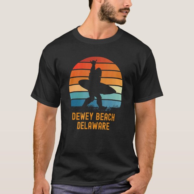 T-shirt Dewey Beach Delaware Sasquatch Souvenir 1 (Devant)