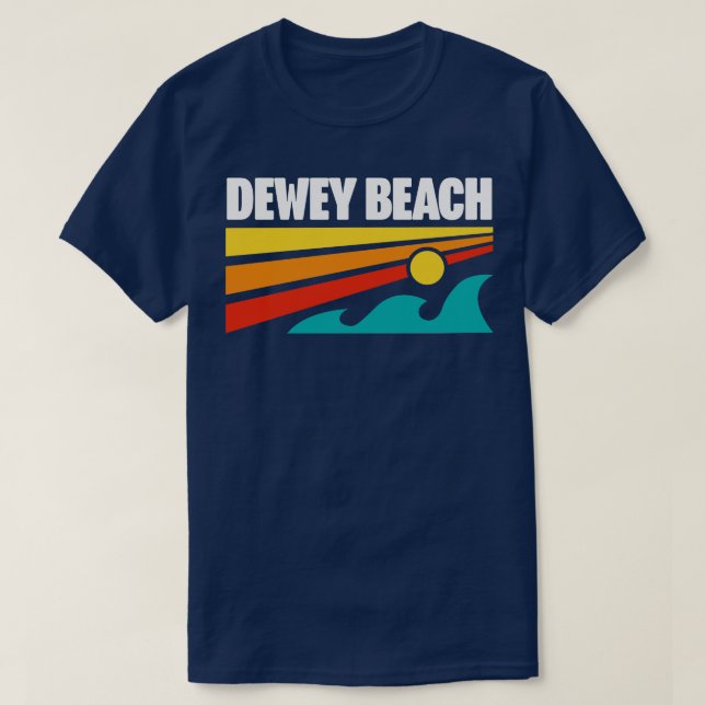 T-shirt Dewey Beach Delaware Souvenir Delaware Plages (Design devant)
