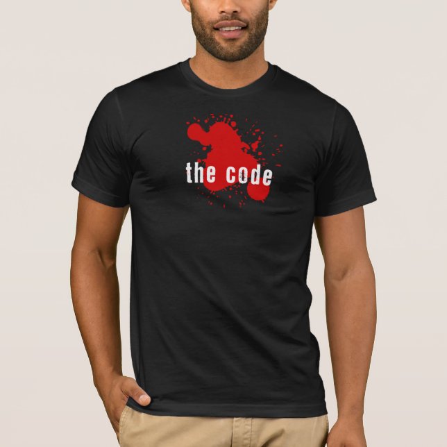 T-shirt Dexter - le code (Devant)