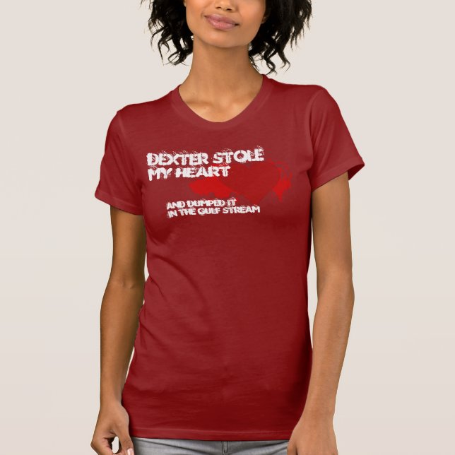 T-shirt Dexter m'a volé le coeur (Devant)