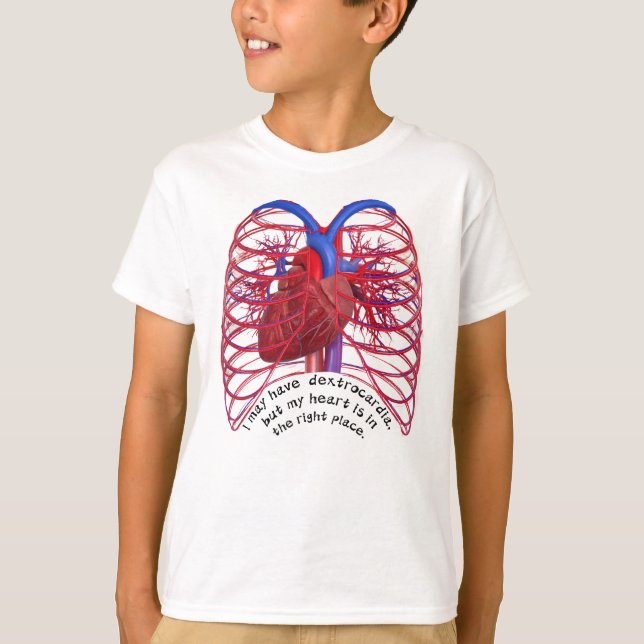 T-shirt Dextrocardie pun  (Devant)
