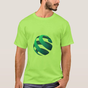T-shirt dézine du logo de la Terre