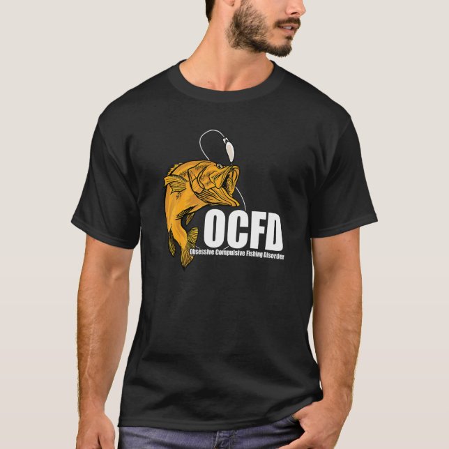 T-shirt Dfd Obsessionnel Compulsif Désordre de la pêche (Devant)