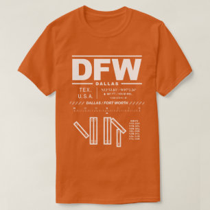 T-shirt DFW de l'aéroport Dallas Fort Worth Int'l