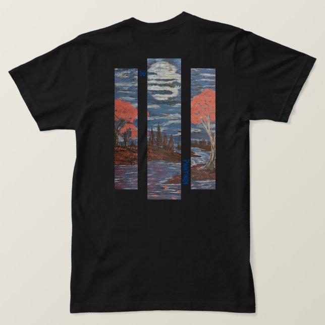 T-Shirt DG Paintings Coucher de soleil / Rivière s (Design dos)