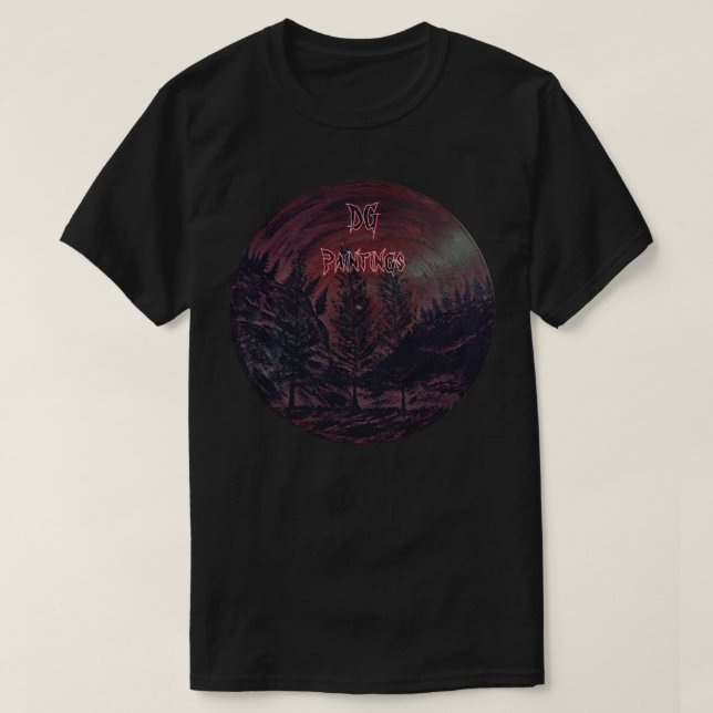 T-shirt DG Paintings Maroon Forest (Design devant)